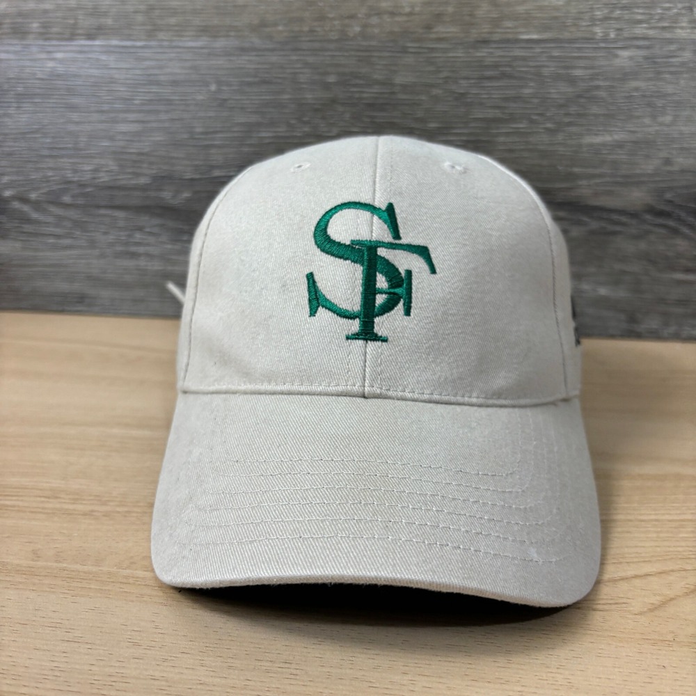 Santa Fe College Hat Cap Strap Back Brown Tan Green Adidas Team Issued